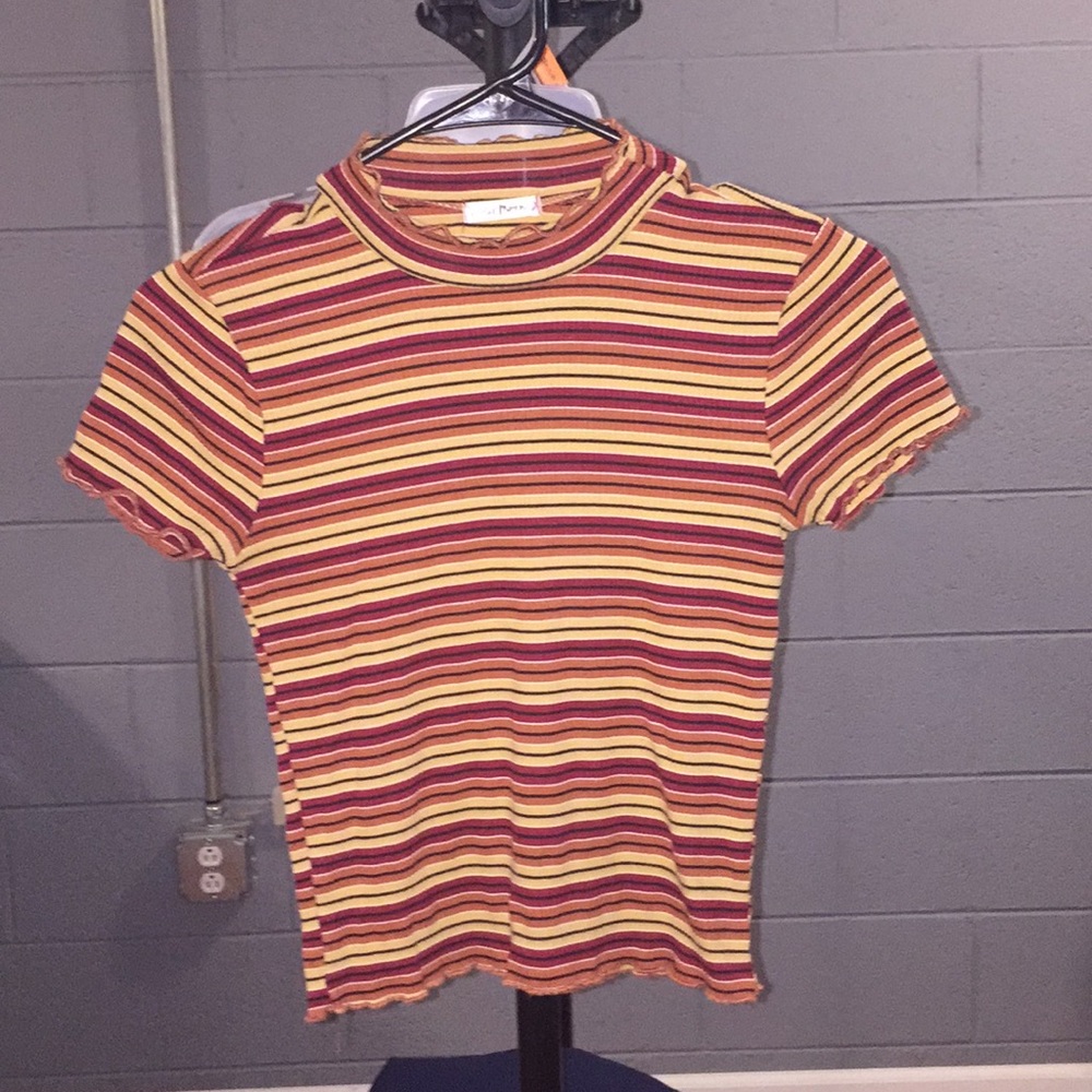 Violet Moon brown cropped t-shirt